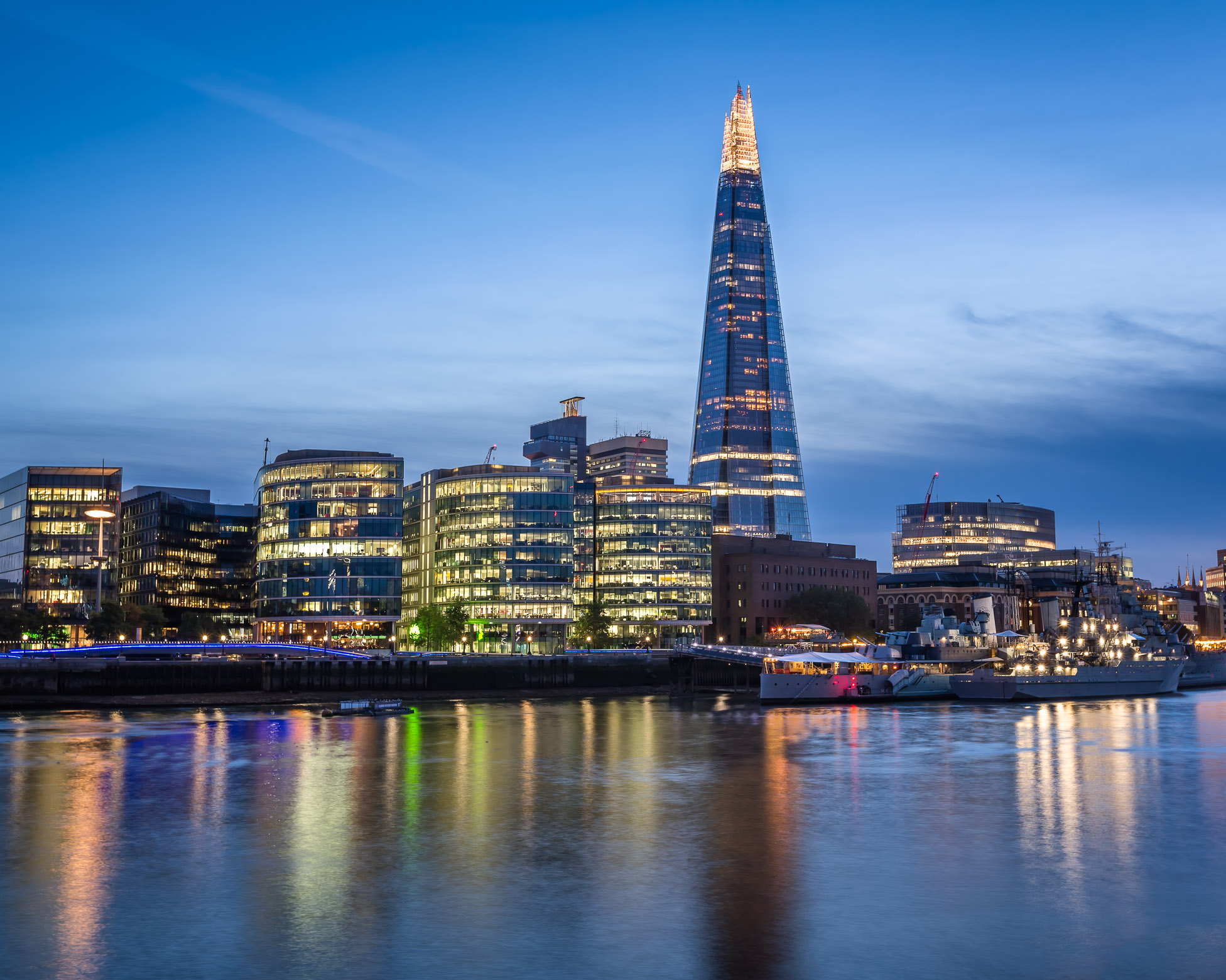 London Skyline At Night Shard